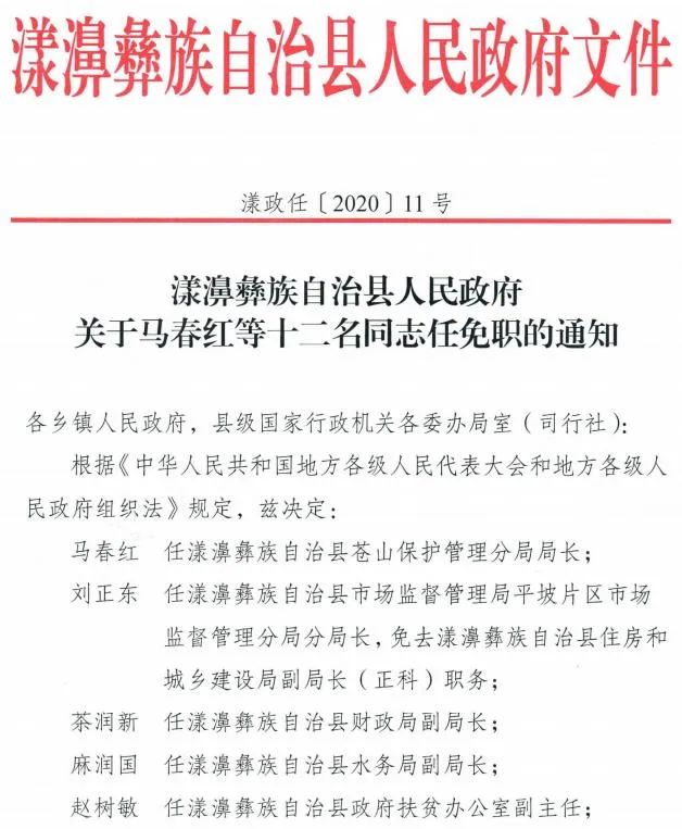 漾濞縣人事任命公告更新，激發(fā)自信與成就感，共筑未來(lái)美好篇章